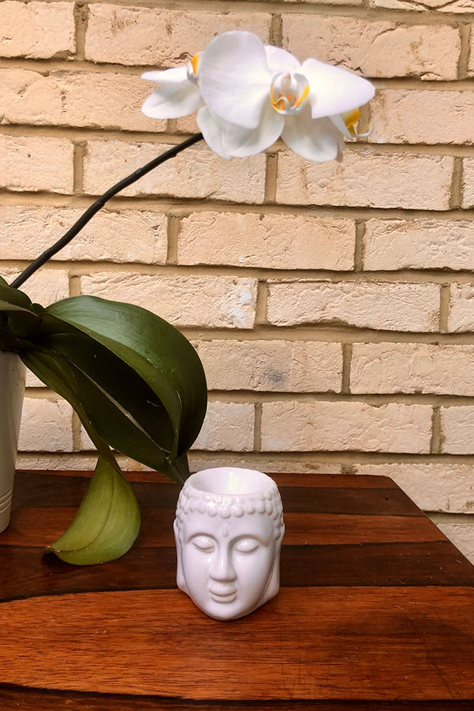 Ceramic Buddha Head Oil Burner - Detail 1