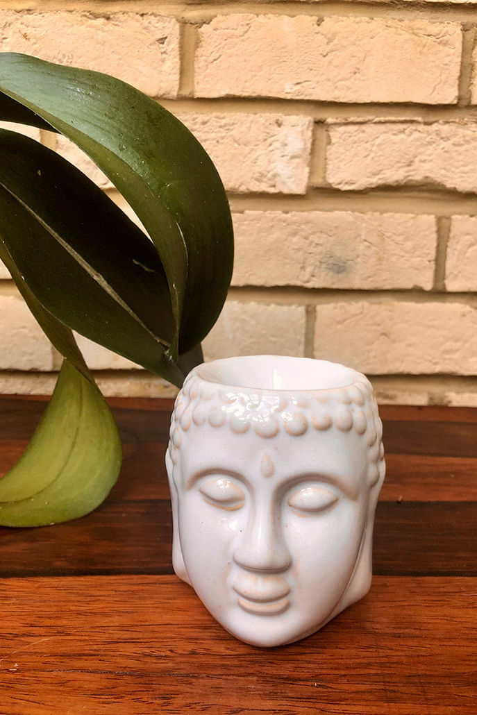 Ceramic Buddha Head Oil Burner