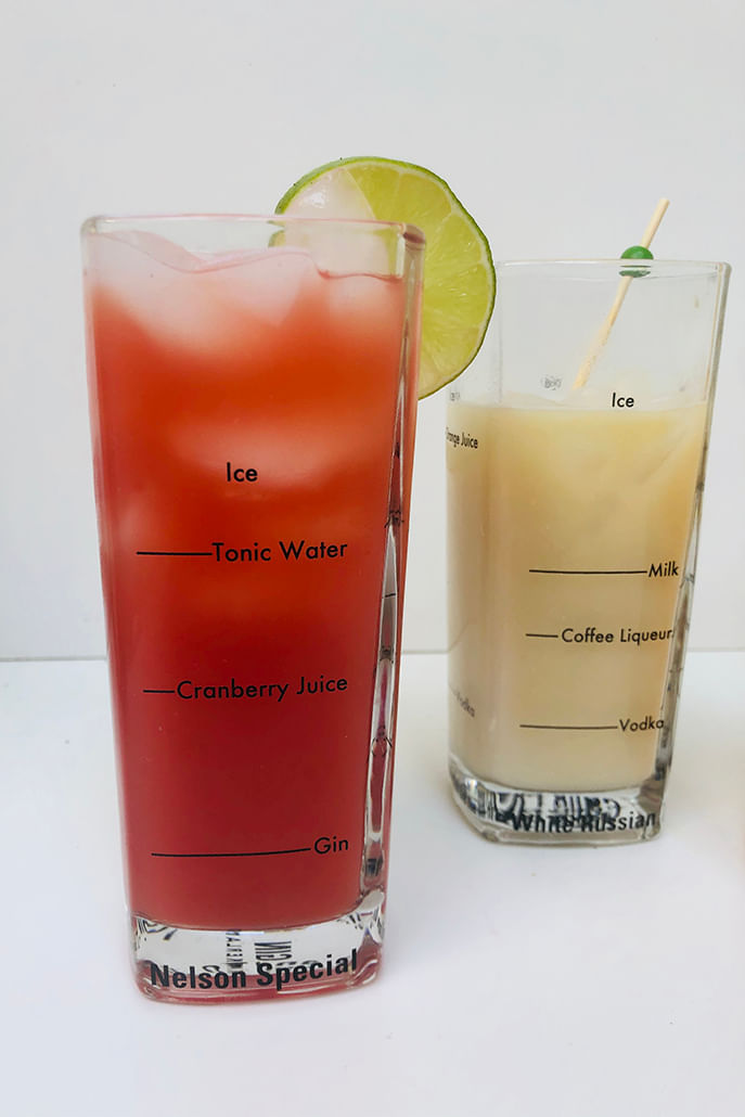 Set Of 4 Tall Bartending Glasses - Detail 1