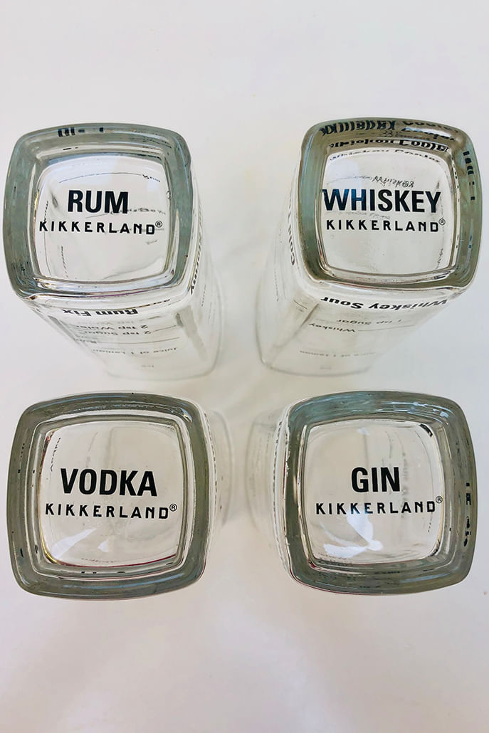 Set Of 4 Tall Bartending Glasses - Detail 2