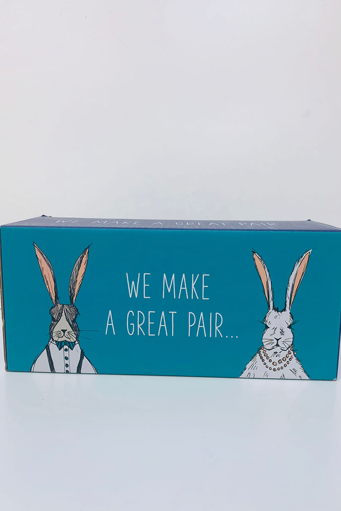 We Make A Great Pair Hare Mug Set - Styled