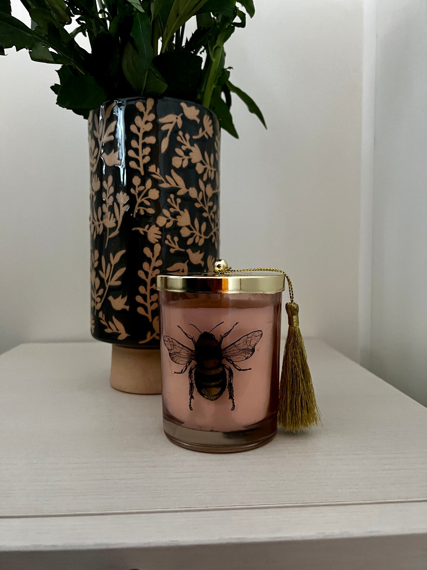 Rose scented Bee Candle