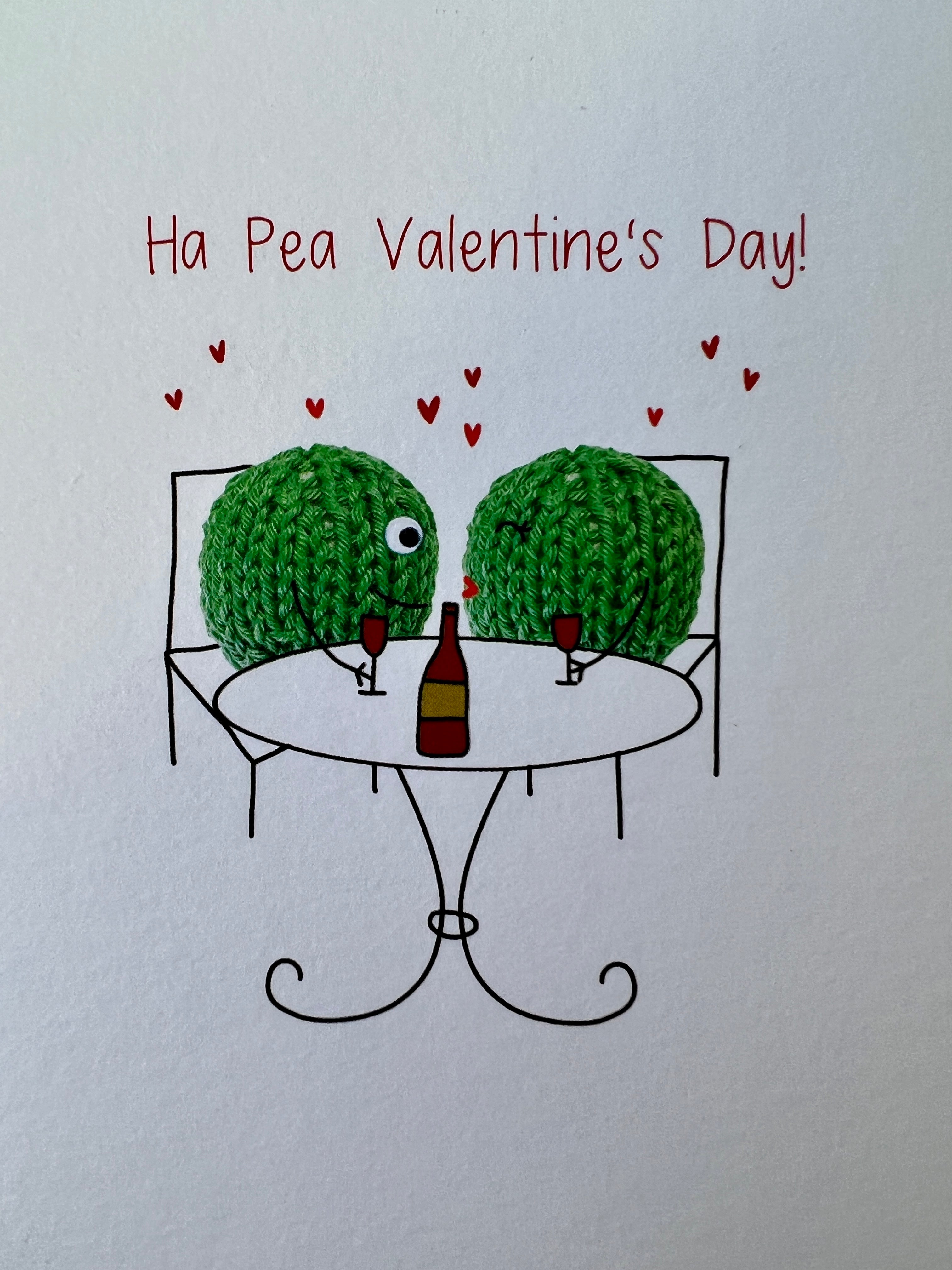 Ha Pea Valentine's Card