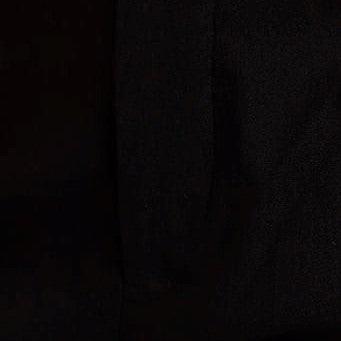 Louche Jaylo Slim Fit Cropped Trouser - Black - Fabric & Print Detail