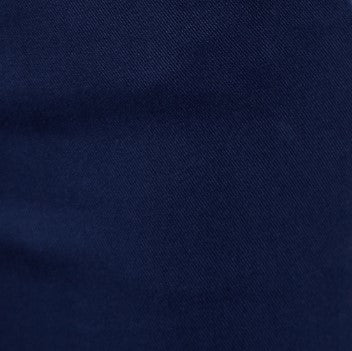 Louche Joele Slim Fit Trouser - Navy - Fabric & Print Detail