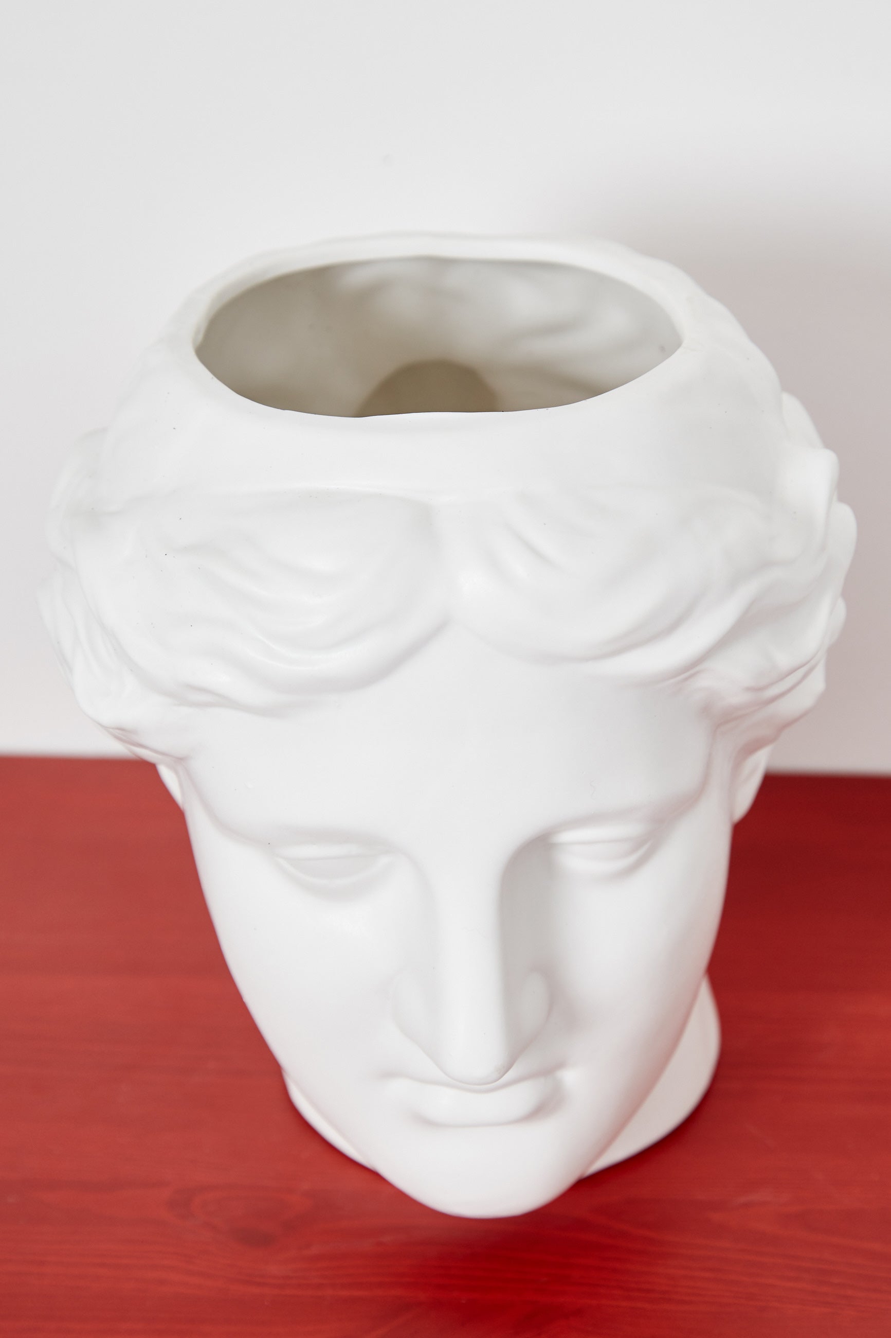 Large Venus Head Planter White - Detail 3