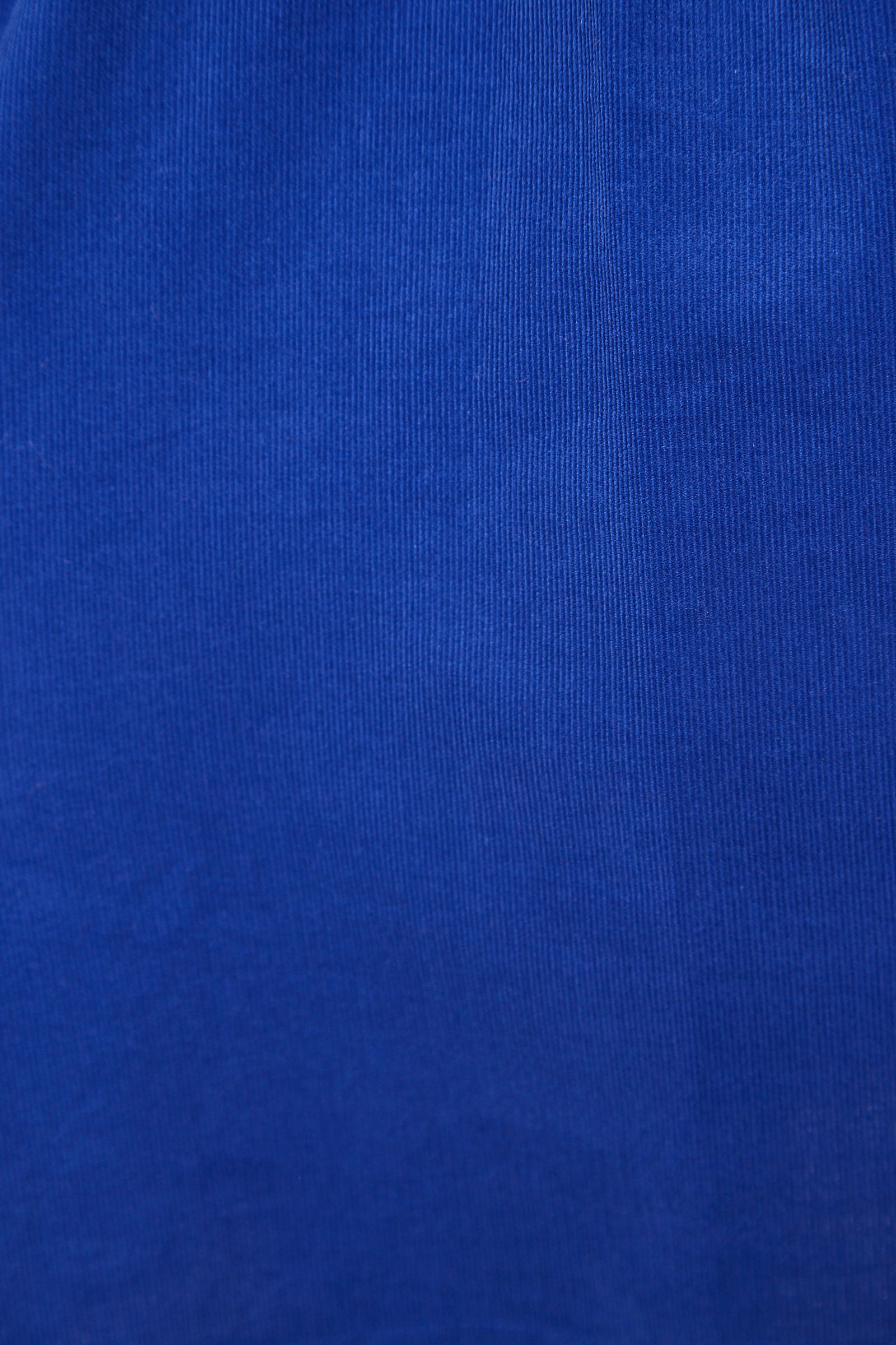 Stasia Baby Cord Statement Sleeve Blue Midi Dress - Detail 3