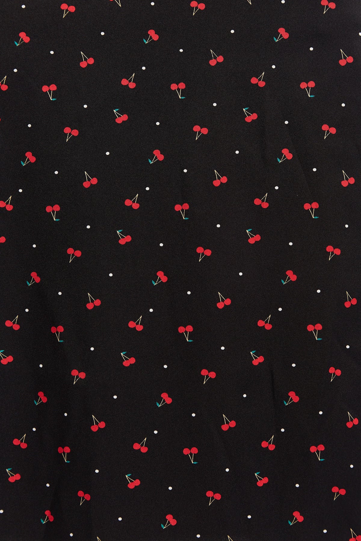 Louche Leonore Cherry Pie Print Square Neck Midi Dress - Detail 3