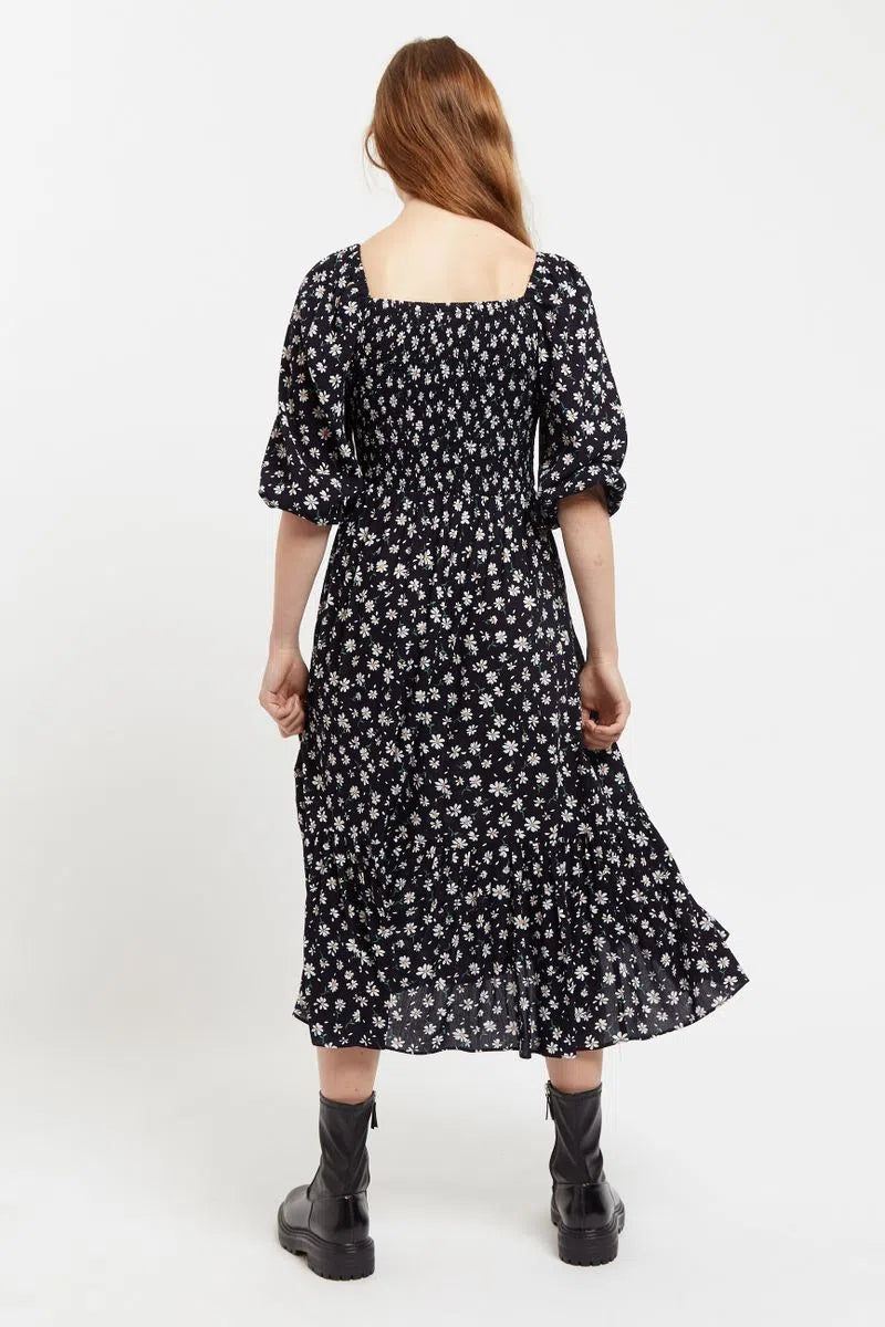 Loe Daisy Drop Bardot Midi Dress