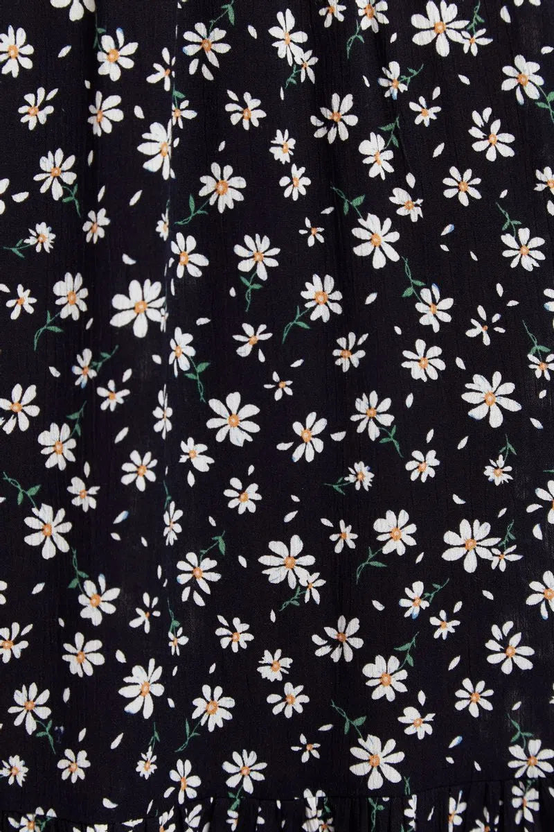 Loe Daisy Drop Bardot Midi Dress