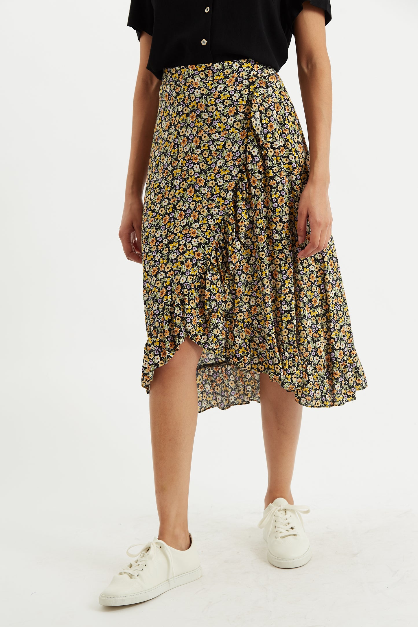 Mara Santa Fe Floral Midi Skirt