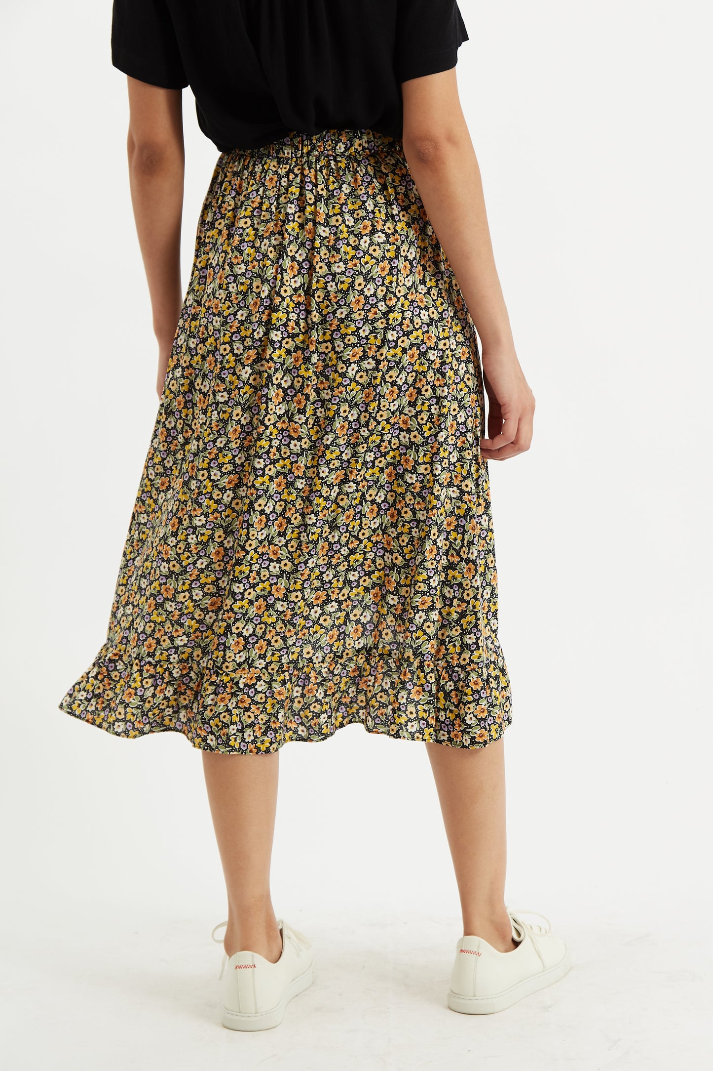 Mara Santa Fe Floral Midi Skirt