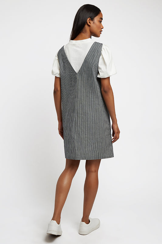 Louche Max Ticking Stripe Mini Dress