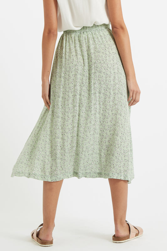 Nese Lucky Flower Midi Skirt