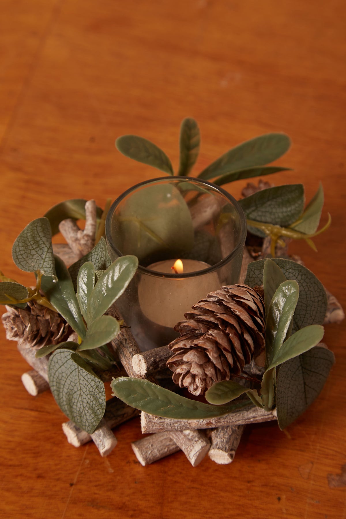 Pinecone Sage Tea Light Holder