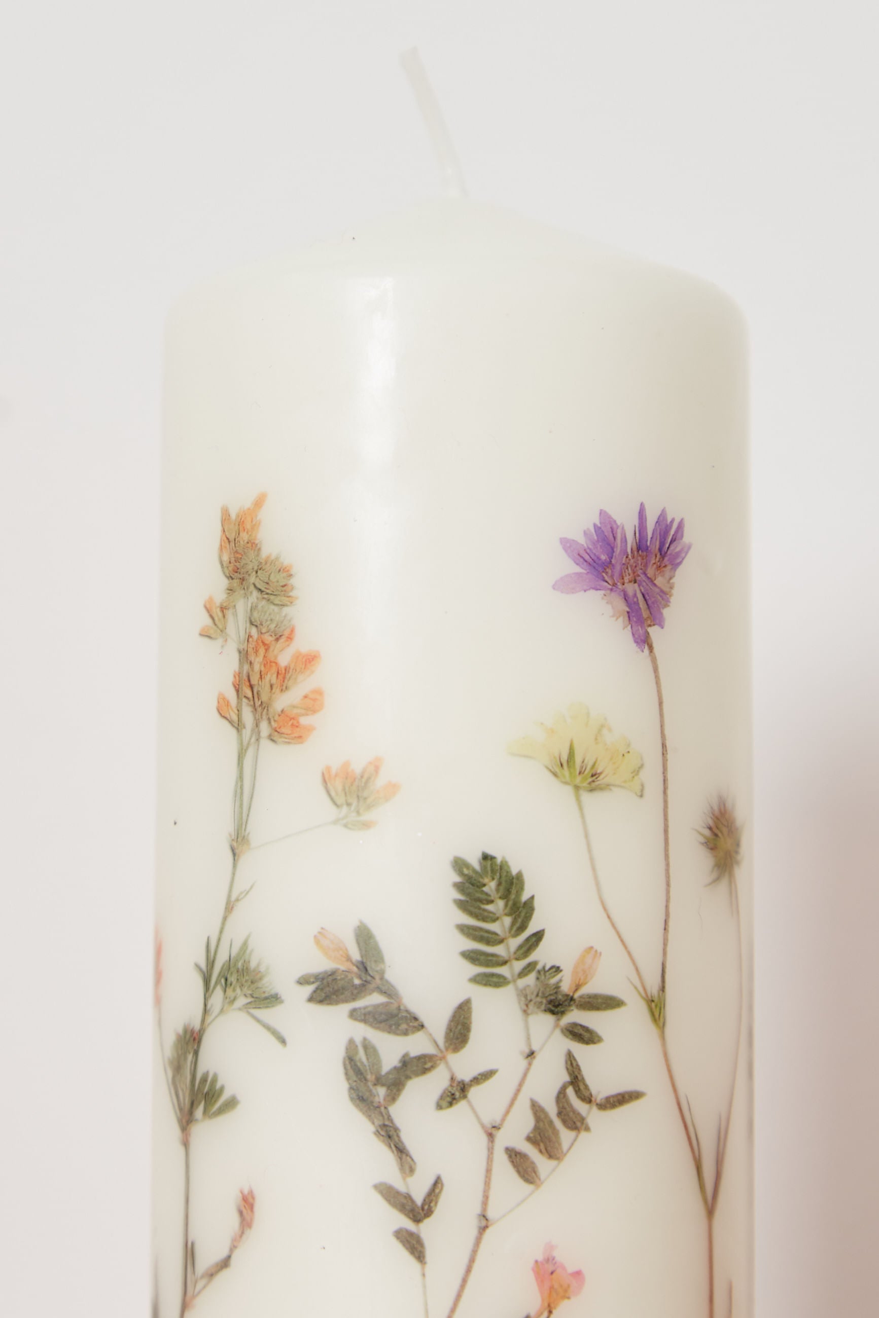 Chamomile Blush Scented Decorative Candle - Styled