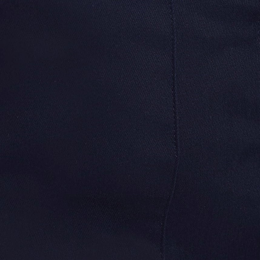 Louche Prune Button Through Midi Pencil Skirt - Navy