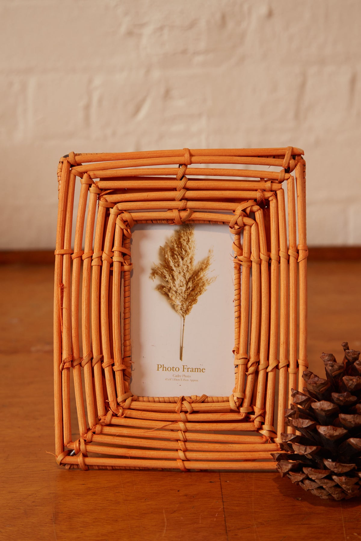 Rattan Weave Photo Frame 4X6
