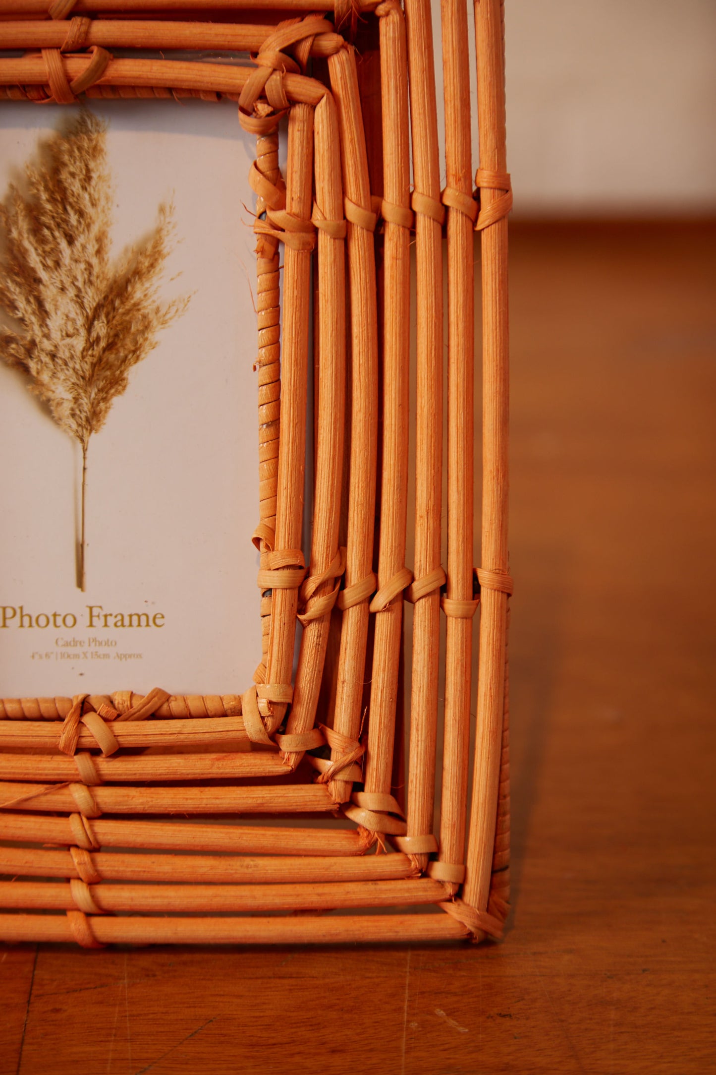 Rattan Weave Photo Frame 4X6