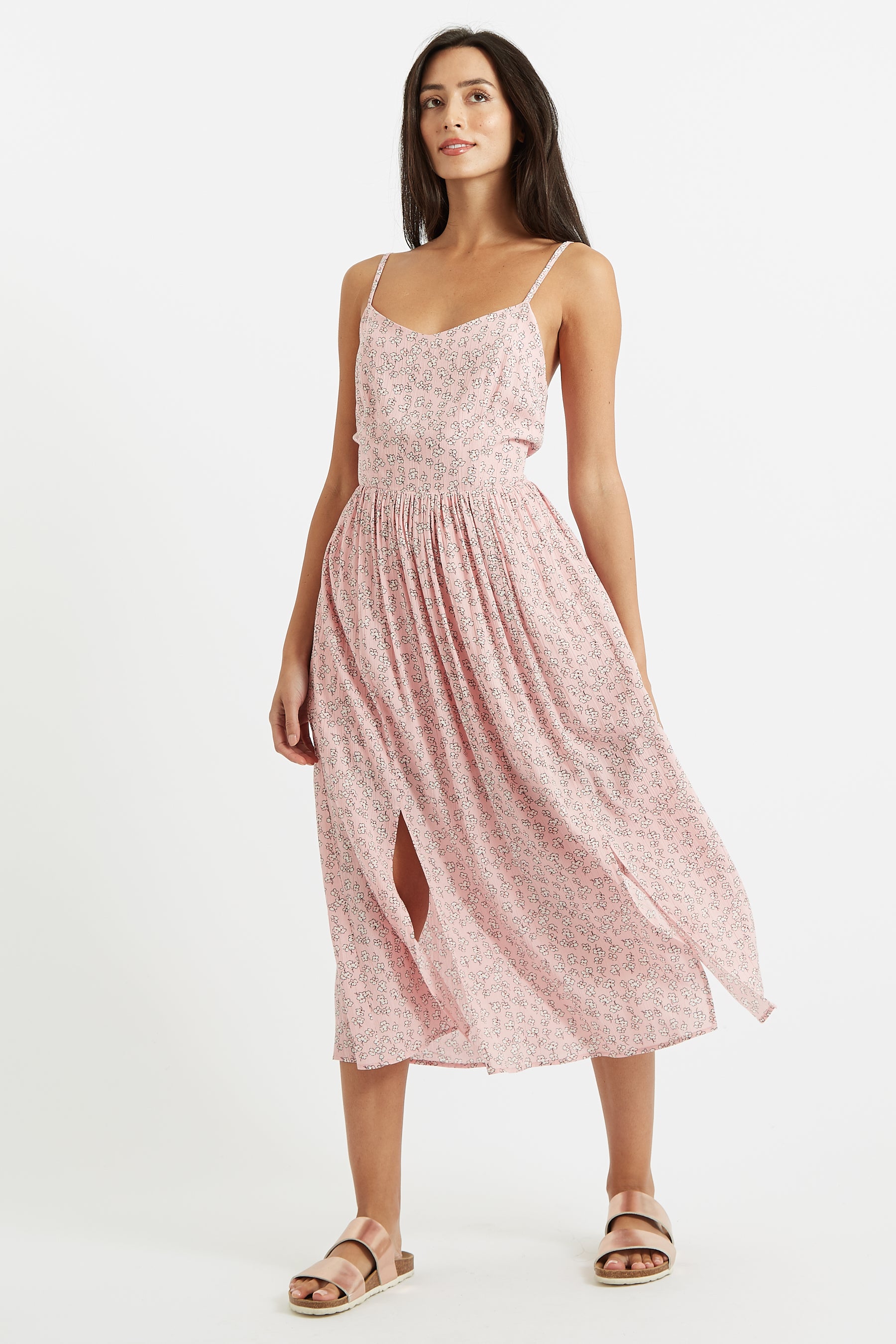 Rialto Lucky Flower Cut Out Back Midi Dress - Detail 3