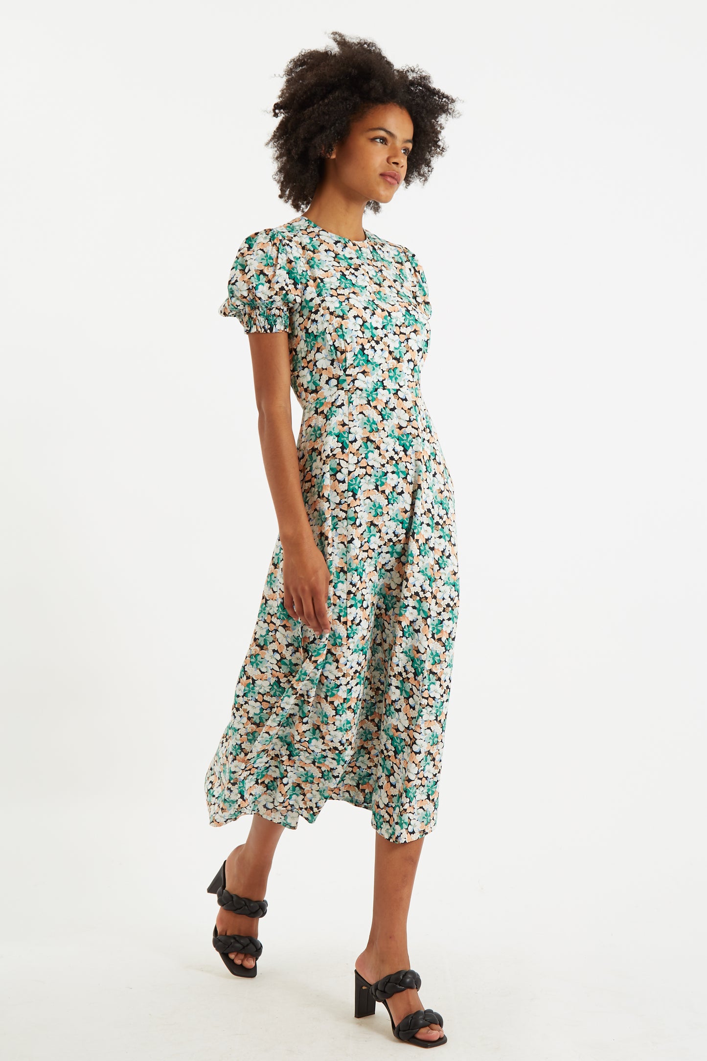 Romola Liseron Laced Back Midi Dress