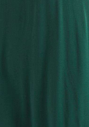Rebecka Twill Long Sleeve Midi Shirt Dress Green