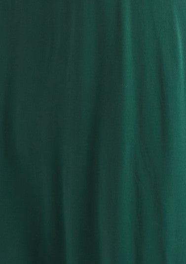 Rebecka Twill Long Sleeve Midi Shirt Dress Green