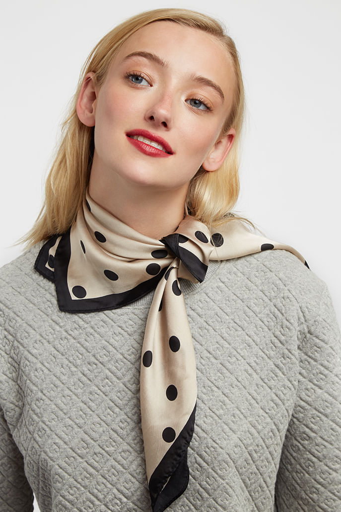 Roxanne Spotted Square Scarf
