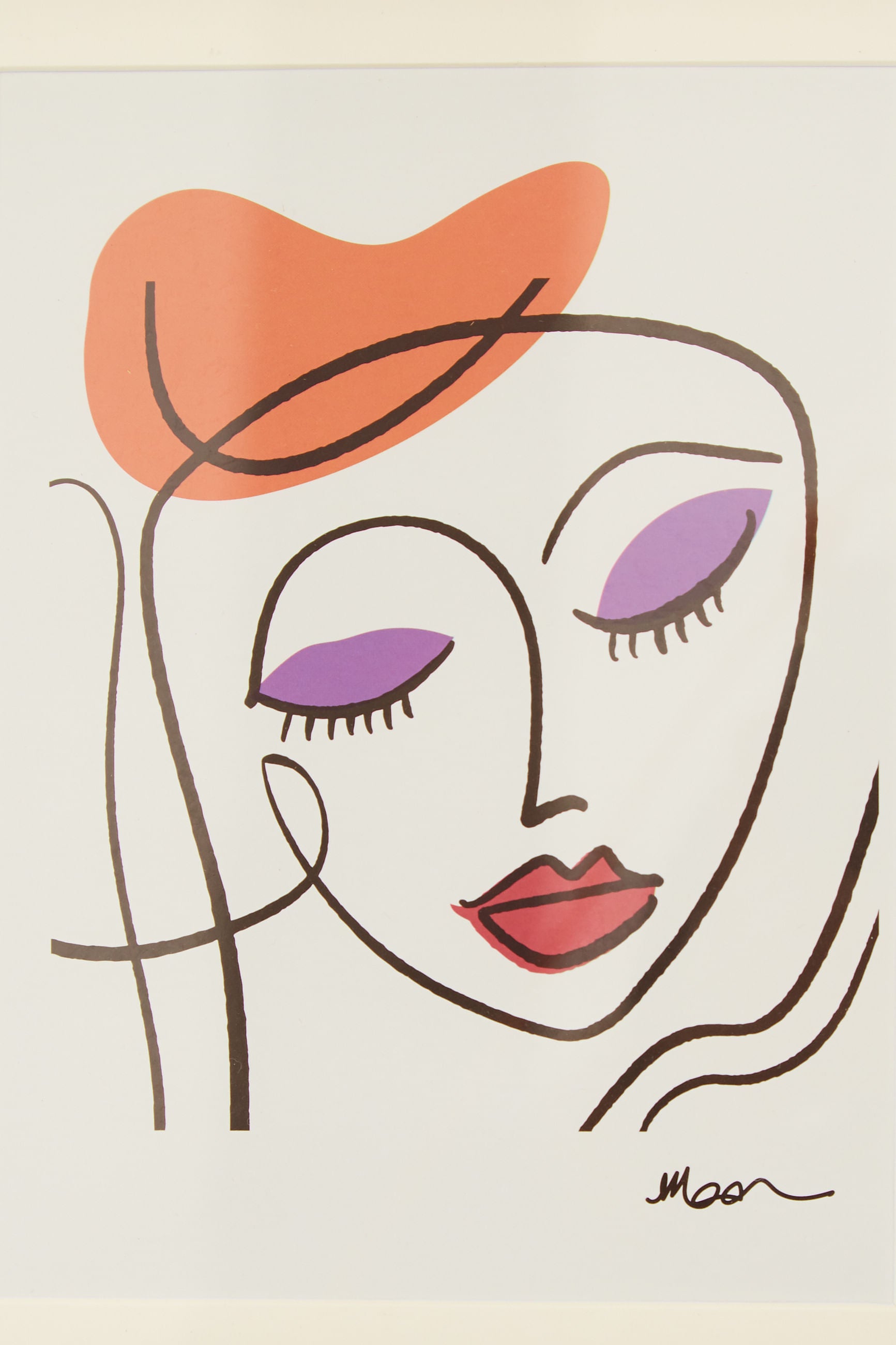 Set Of 3 Abstract Face Framed Wall Art - Detail 1
