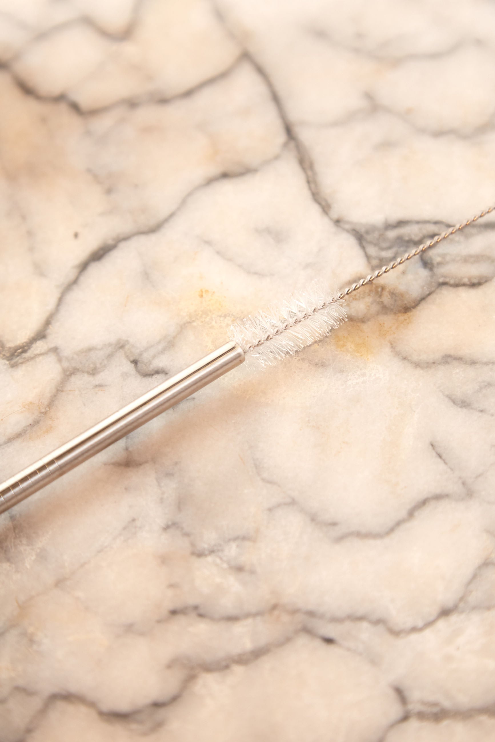 Set Of 4 Reusable Stainless Steel Straws With Cleaning Brush - Detail 2
