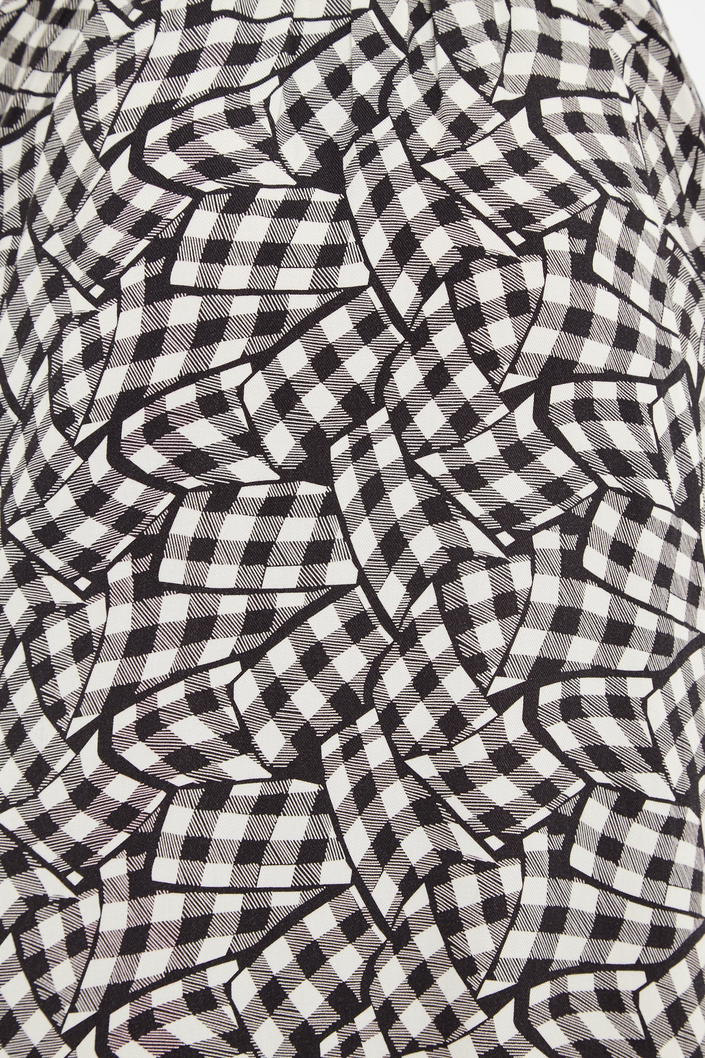 Louche Shauna Gingham Twist Print Short Sleeve Shirtdress