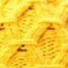 Louche Shauna Cable Knitted Beanie With Faux Fur Bobble - Mustard - Fabric & Print Detail