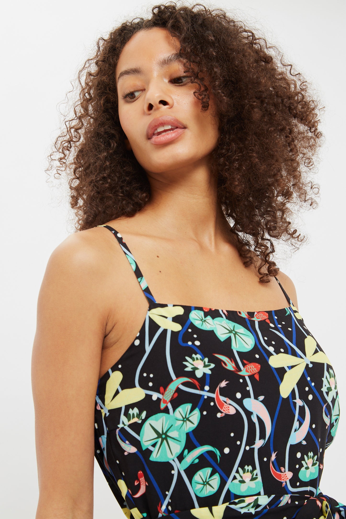 Louche Sikke Pond Print Strappy Jumpsuit
