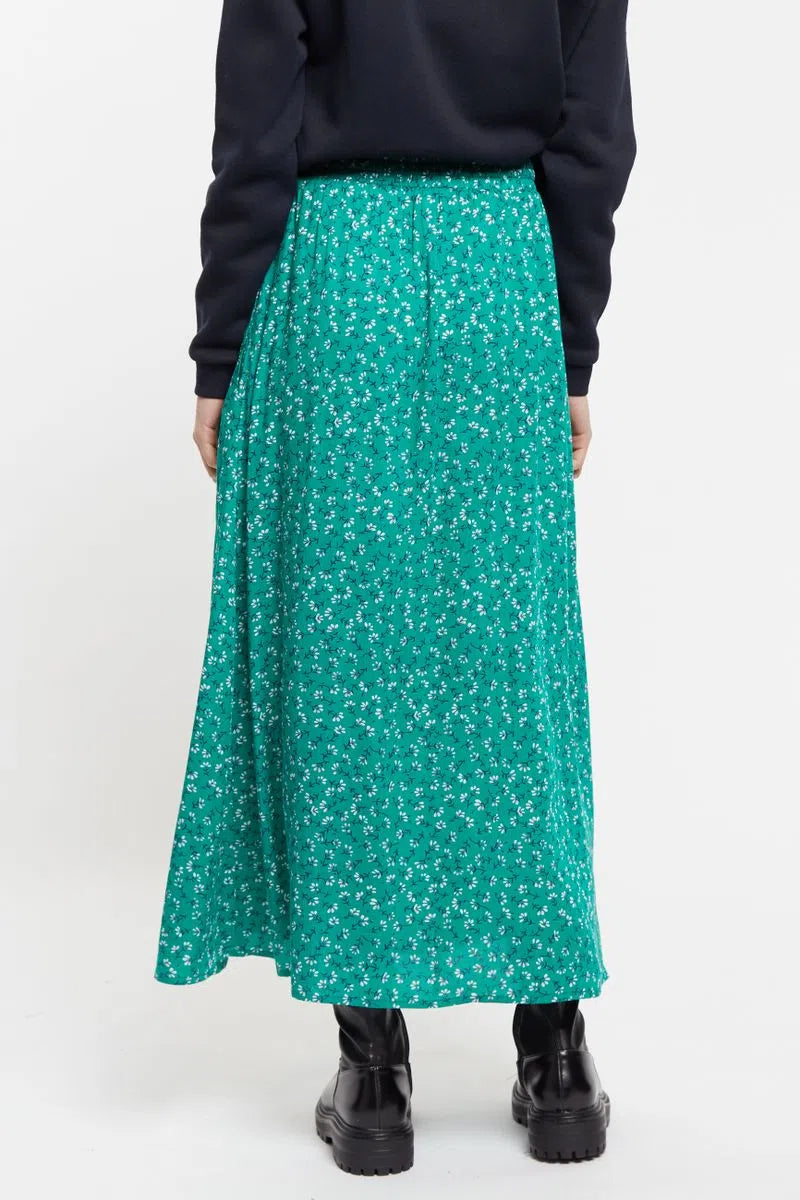 Siri Naive Ditsy Print Midi Skirt