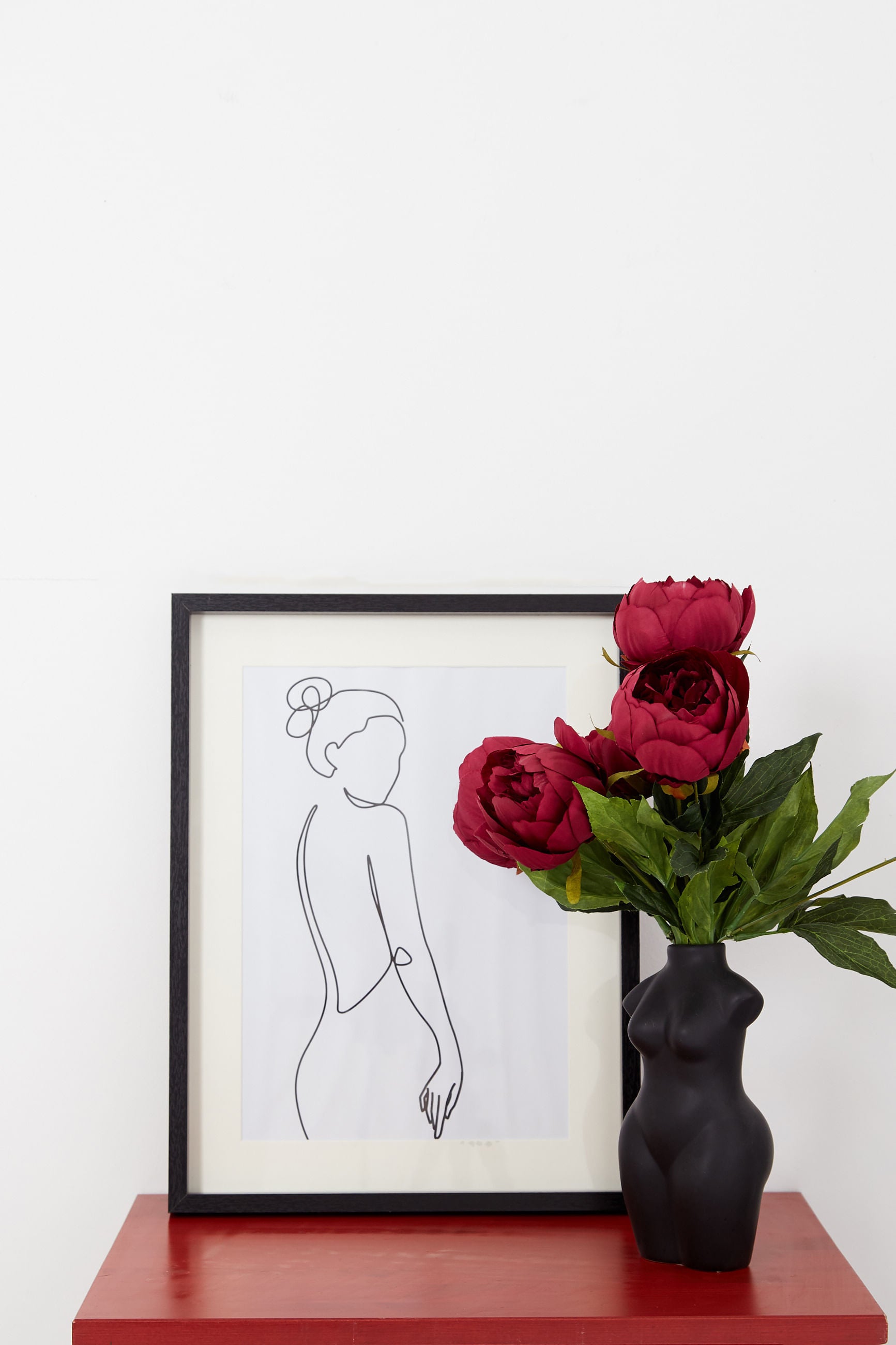 Standing Woman Framed Wall Art - Detail 1
