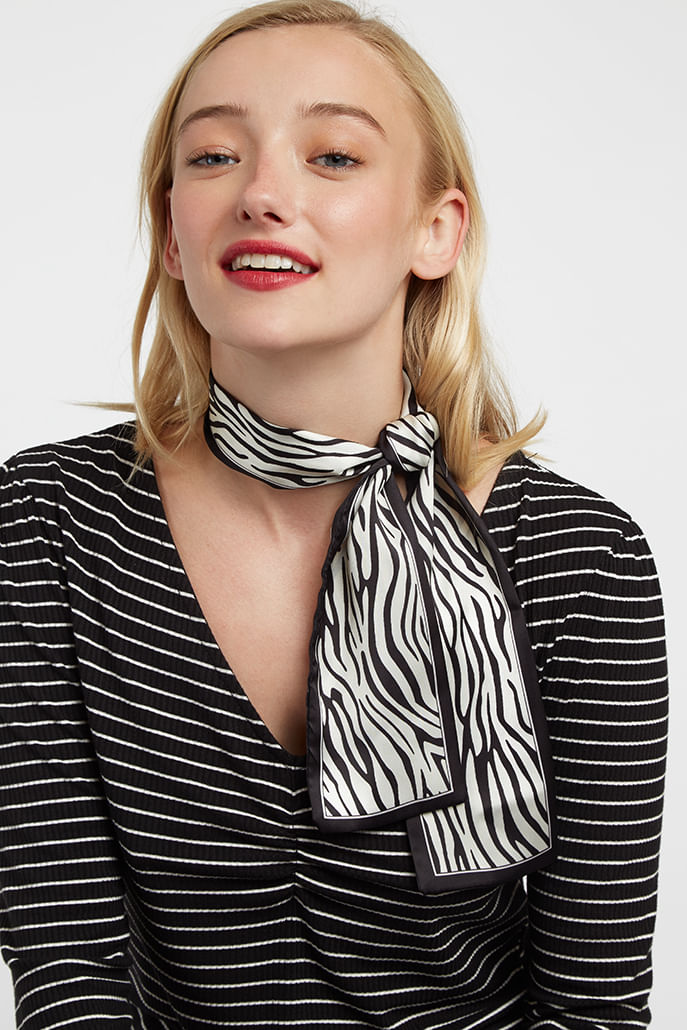 Santana Zebra Print Scarf