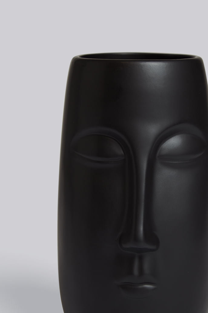 Tall Pagan Vase Black - Styled