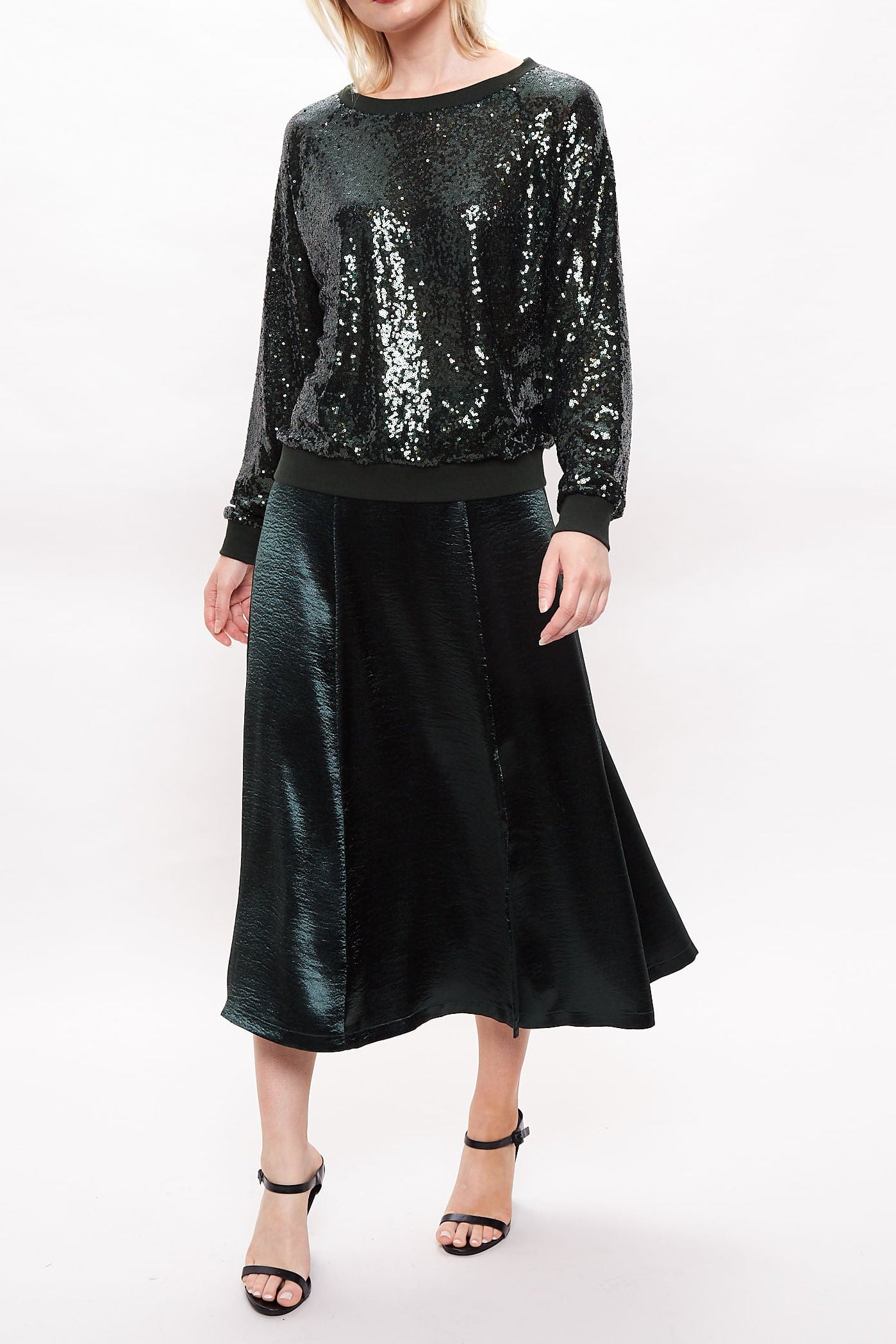 Louche Ulla Sequin Sweatshirt - Green - Detail 3