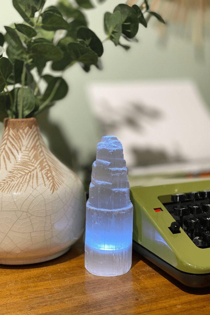 Led Selenite Lamp
