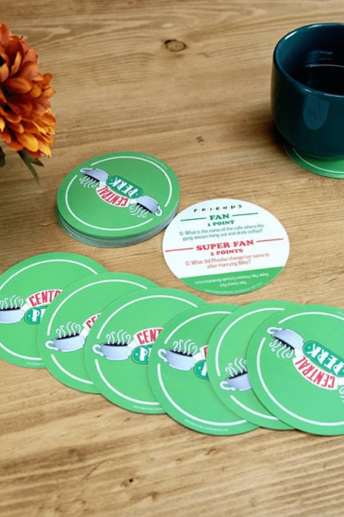 Central Perk Trivia Quiz Coasters