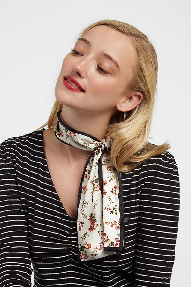 Virginia Floral Narrow Scarf