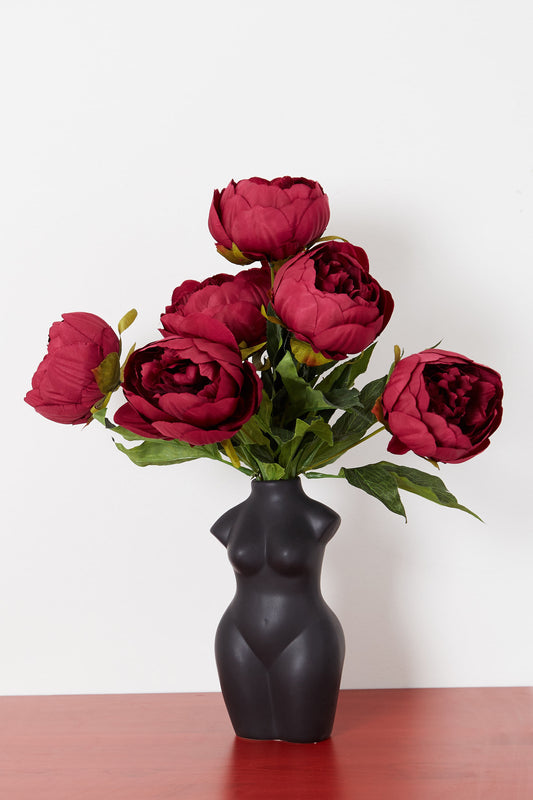 Woman's Body Vase Black
