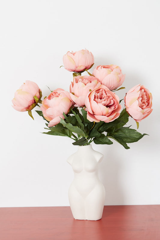 Woman's Body Vase White