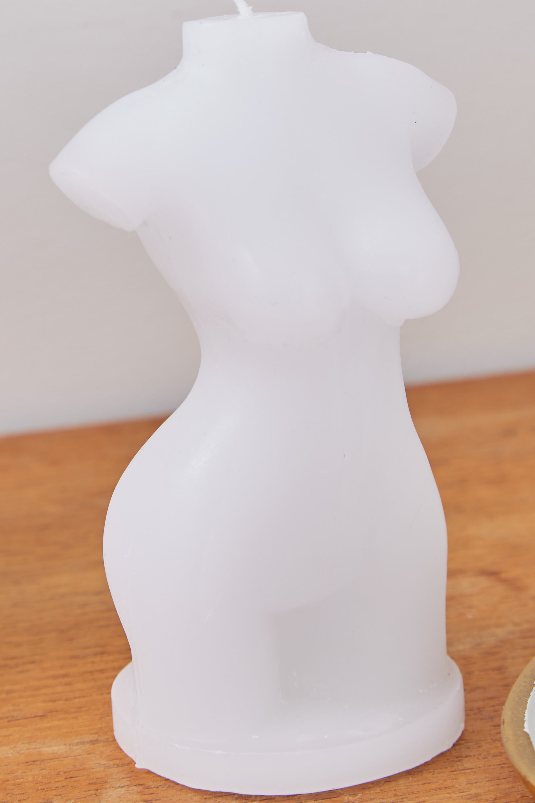 Woman's Body Candle in White