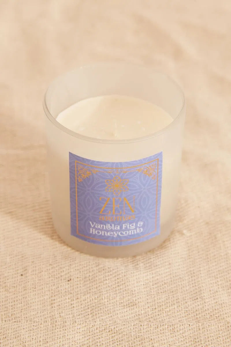 Vanilla, Fig and Honeycomb Scented Zen Candle