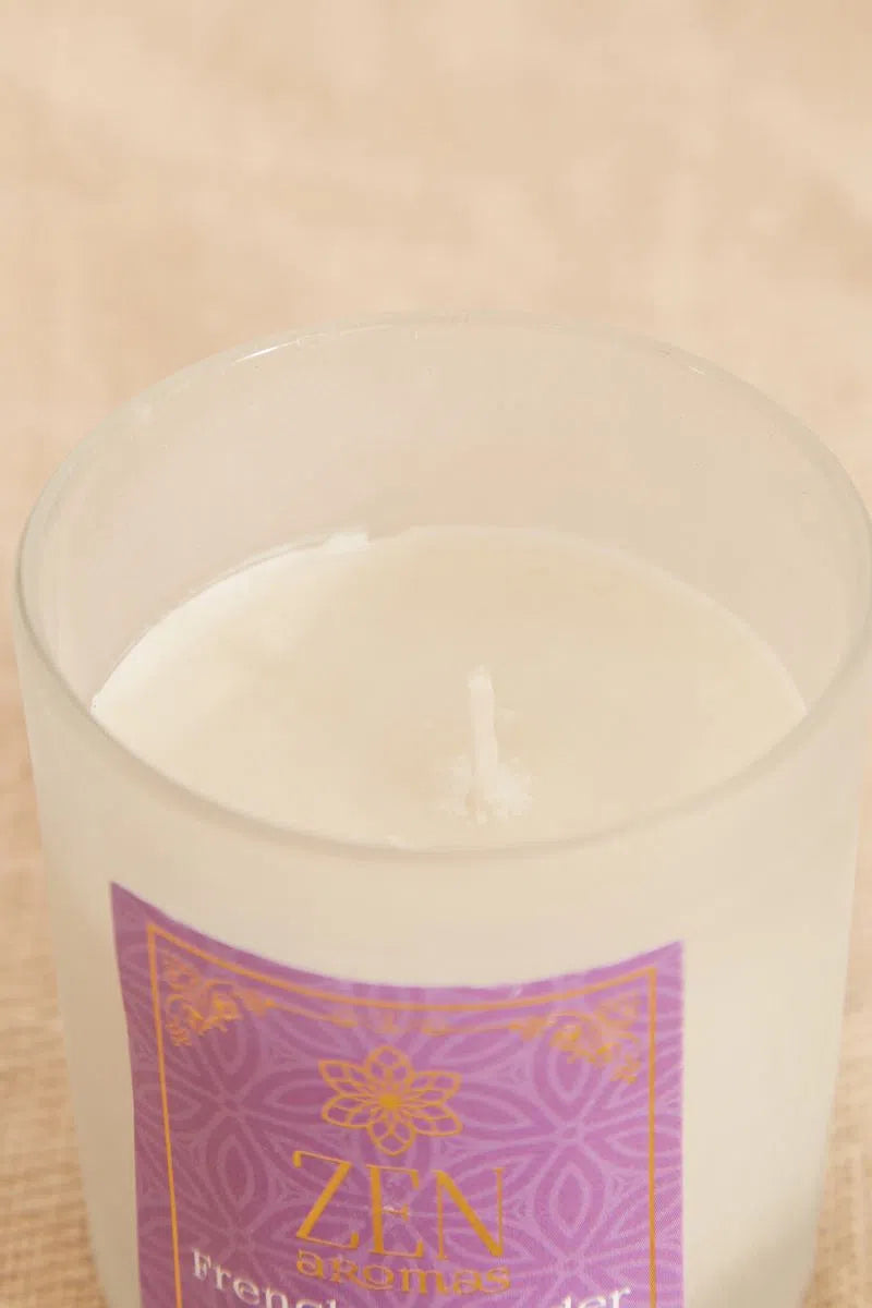 French Lavender and Honey Scented Zen Candle