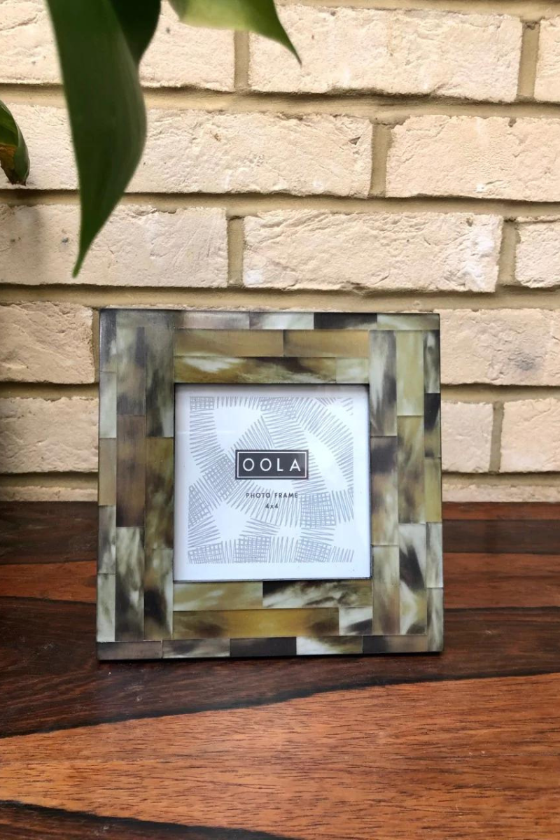 Square Brick Effect Photo Frame - Styled