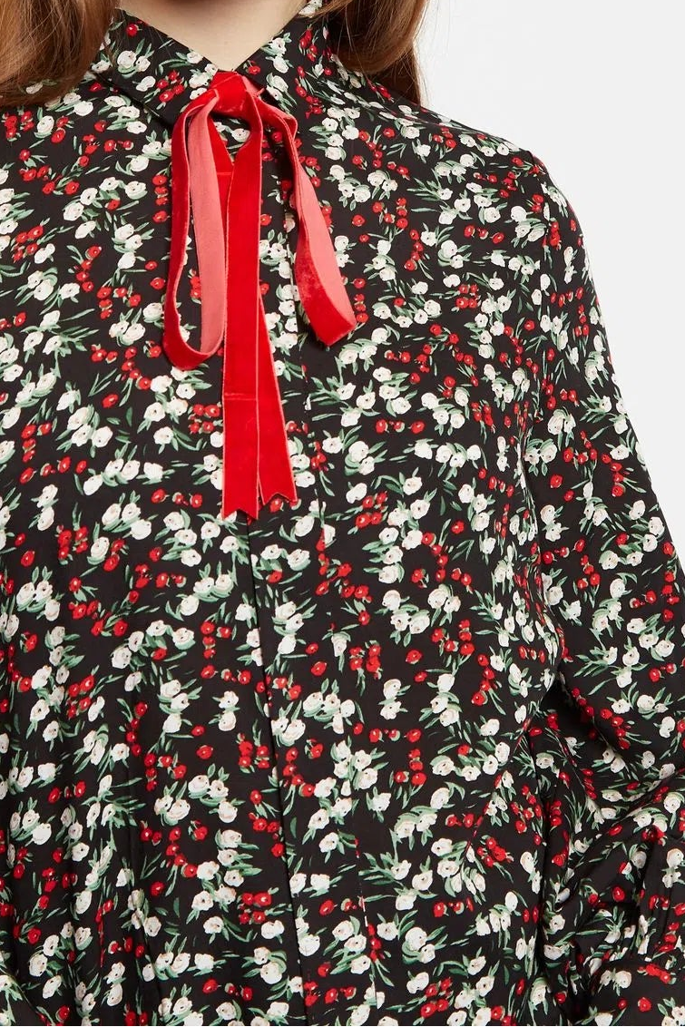 Louche Byron Jolly Ditsy Print Long Sleeve Shirt - Detail 1