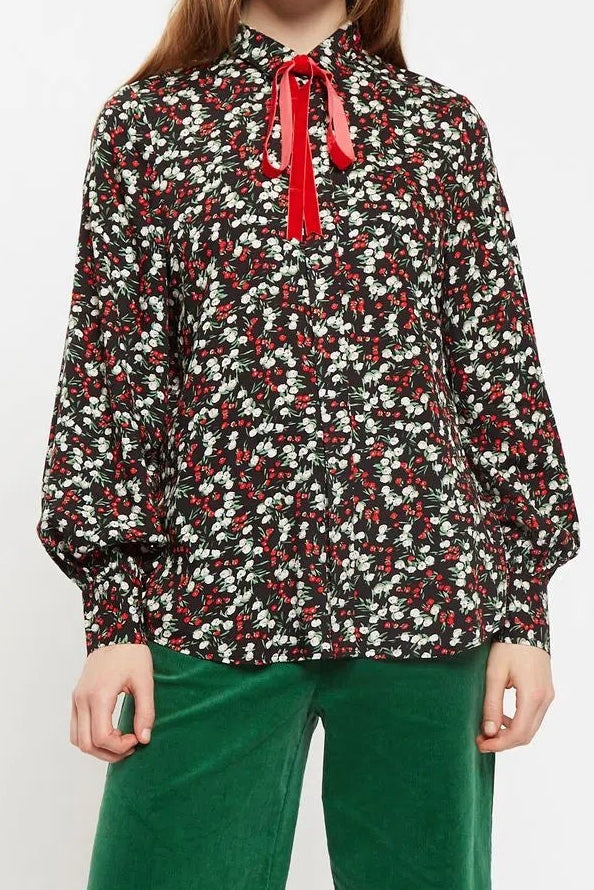 Louche Byron Jolly Ditsy Print Long Sleeve Shirt - Detail 2