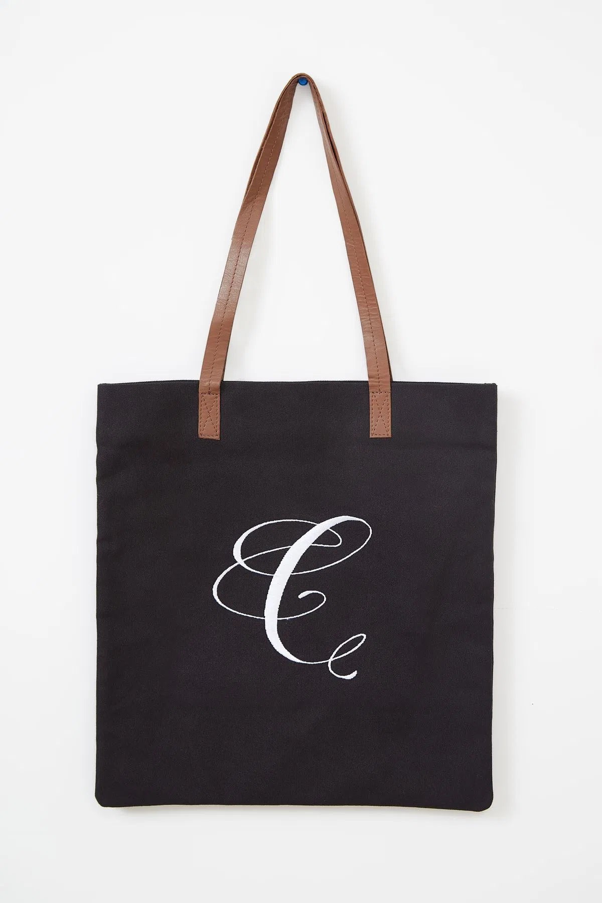 Cara Letter Canvas Tote Bag